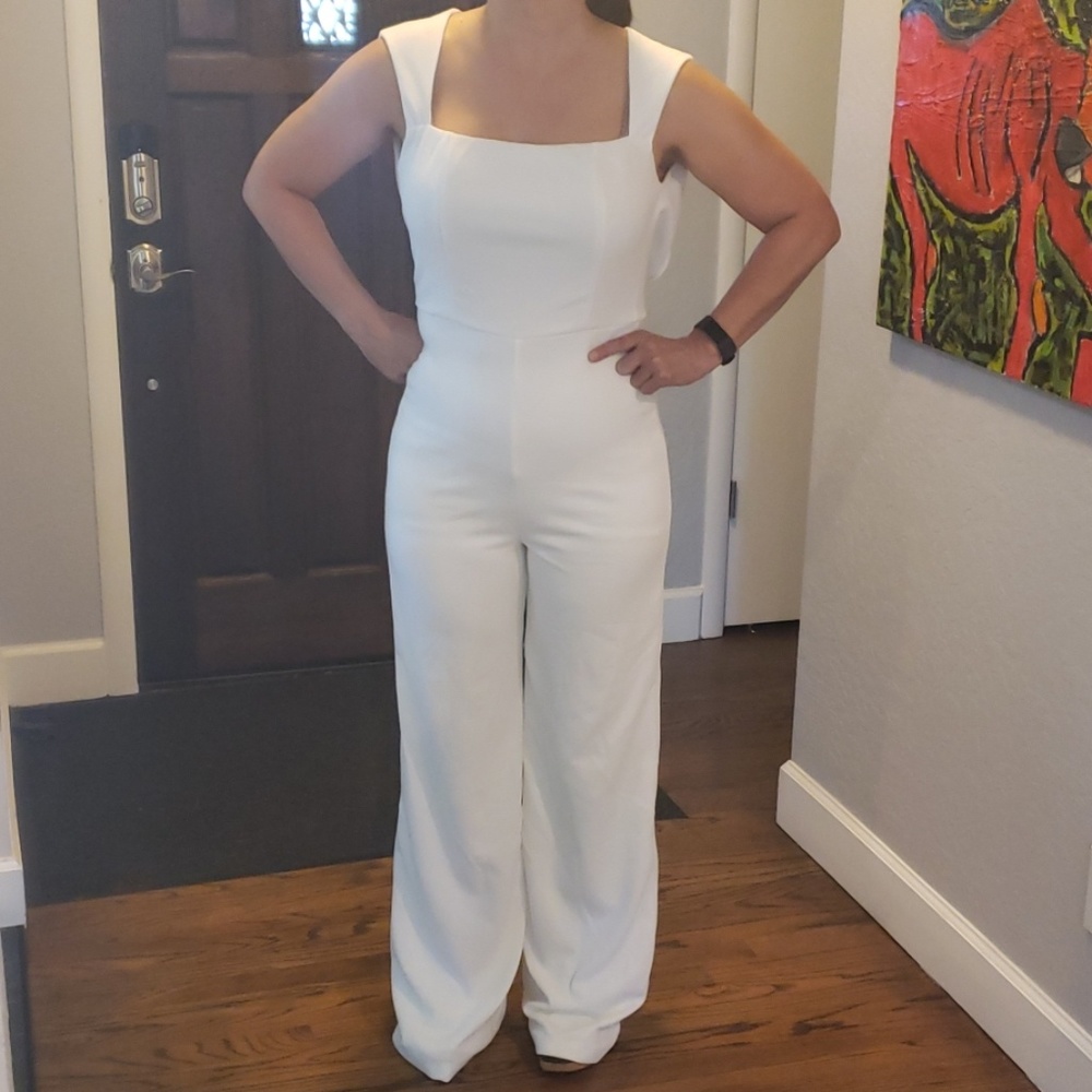 Lulu's White jumpsuit